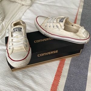 Converse Shoreline Sneaker, Women’s size 9, Slip-on, White